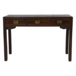 A CHINESE WOOD DESK.