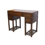 A CHINESE HARDWOOD DESK.