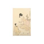 A WOODBLOCK PRINT BY UTAMARO.