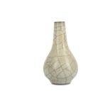 A CHINESE CRACKLE-GLAZED BOTTLE VASE.