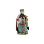 A CHINESE FAMILLE ROSE FIGURE OF AN IMMORTAL.