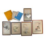 A GROUP OF JAPANESE ILLUSTRATED BOOKS AND PRINTS.