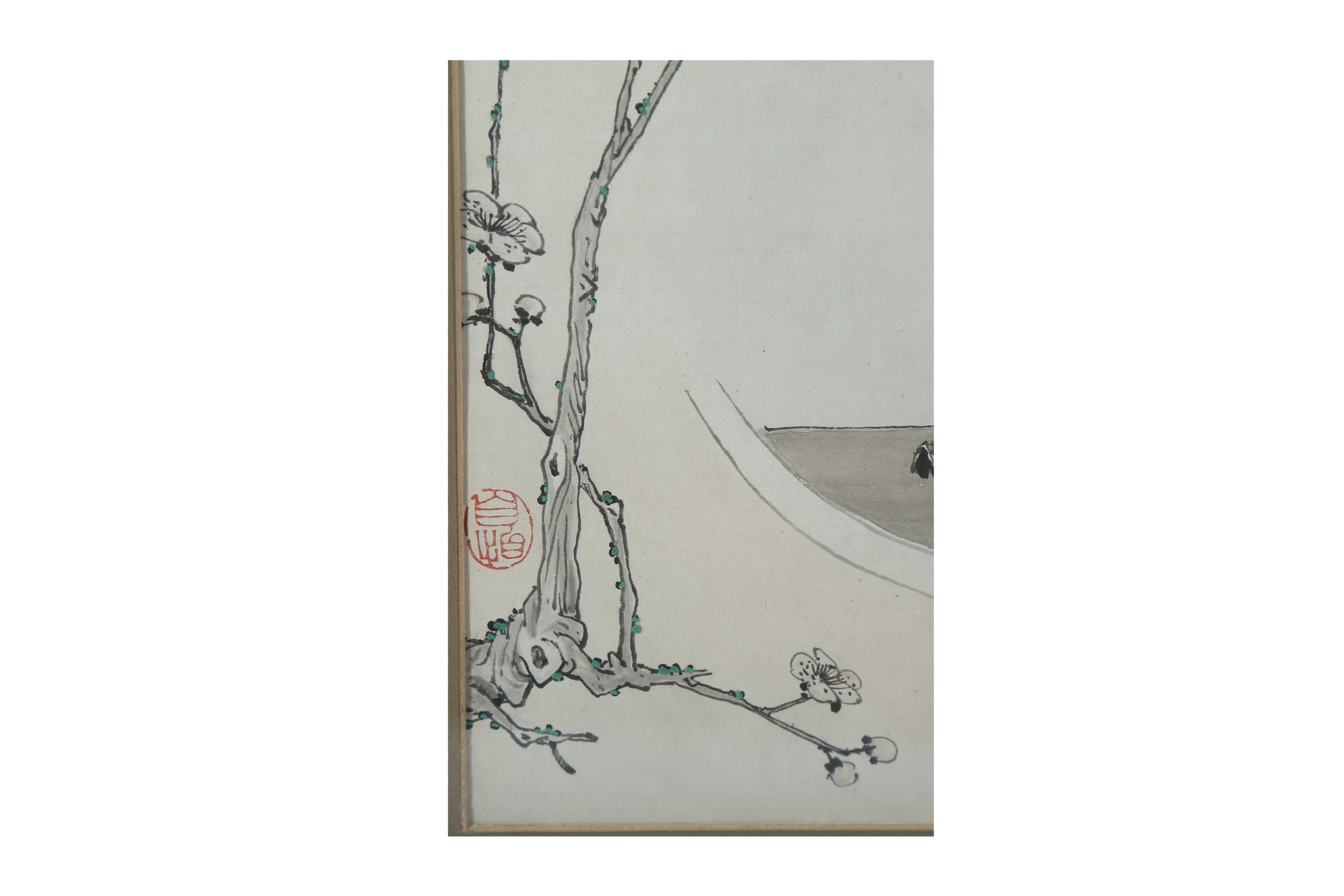 A PAIR OF CHINESE PAINTINGS OF LADIES. - Image 3 of 4
