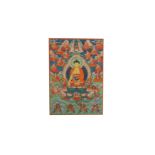 A TIBETAN THANGKA.