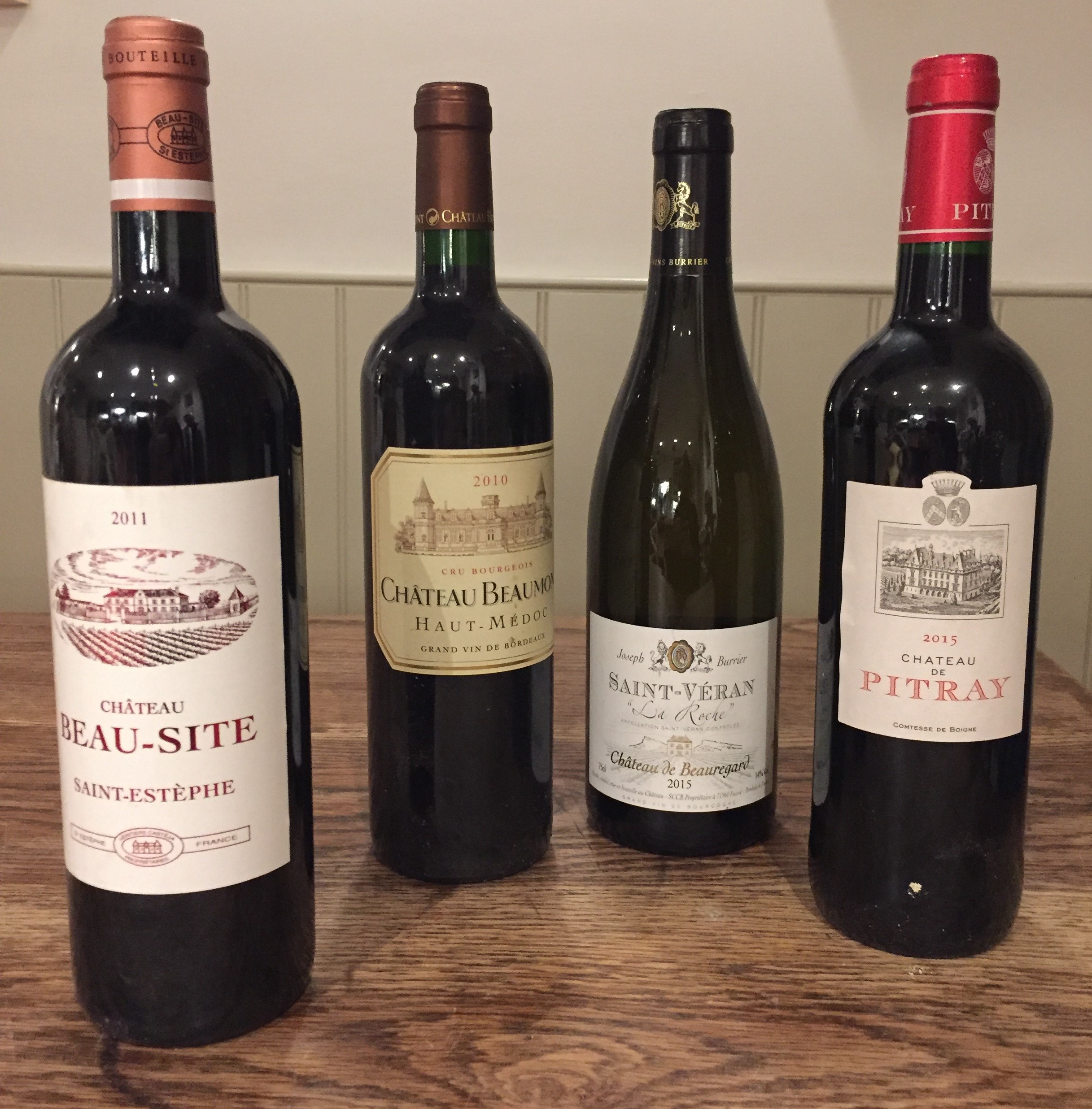 12 bottles of red and white Bordeaux
