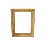 A FRENCH 19TH CENTURY GILDED COMPOSITION CHARLES X FRAME