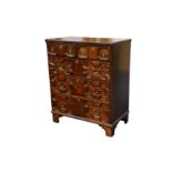 A Jacobean style Victorian oak chest
