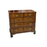 A George II walnut chest