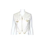 Versace Jeans Couture White Denim Waistcoat - size L