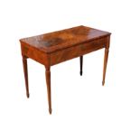 An 18th Century Italian olivewood and marquetry inlaid writing table