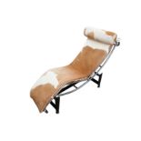 After Le Corbusier, an LC4 chaise longue