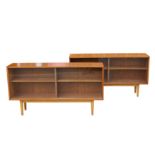 Robin Day for Hille, two London unit 'D' Agba bookcases