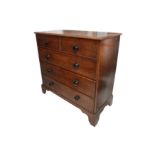 A George III country oak chest