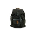 Gucci Moss Green Suede Mini Bamboo Backpack