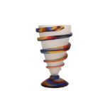 WITHDRAWN - A large Murano frosted glass spiral vase