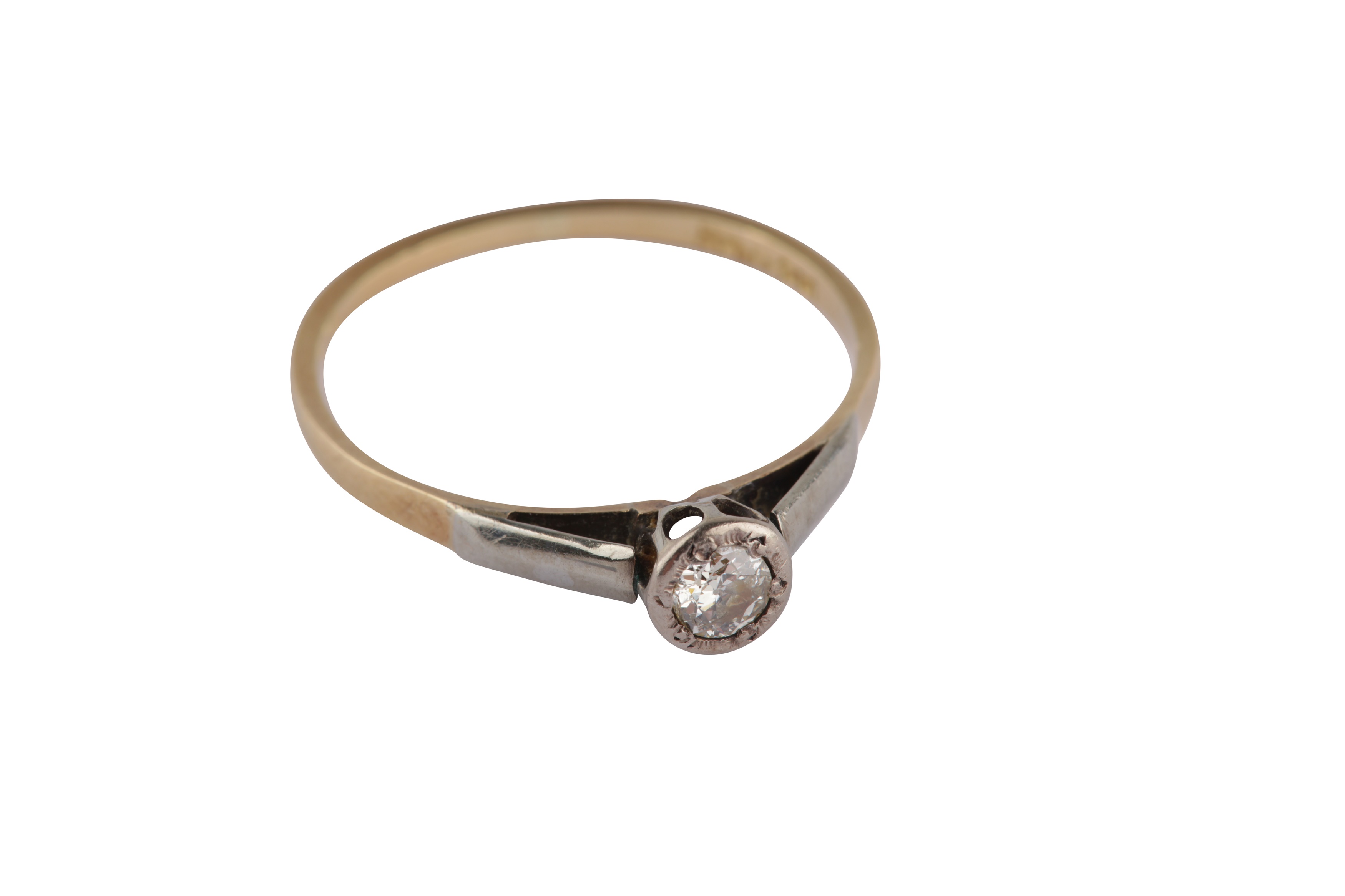 A diamond ring and a fancy-link bracelet