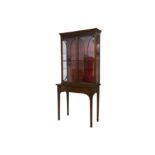 An early 20th Century Adam revival mahogany display cabinet