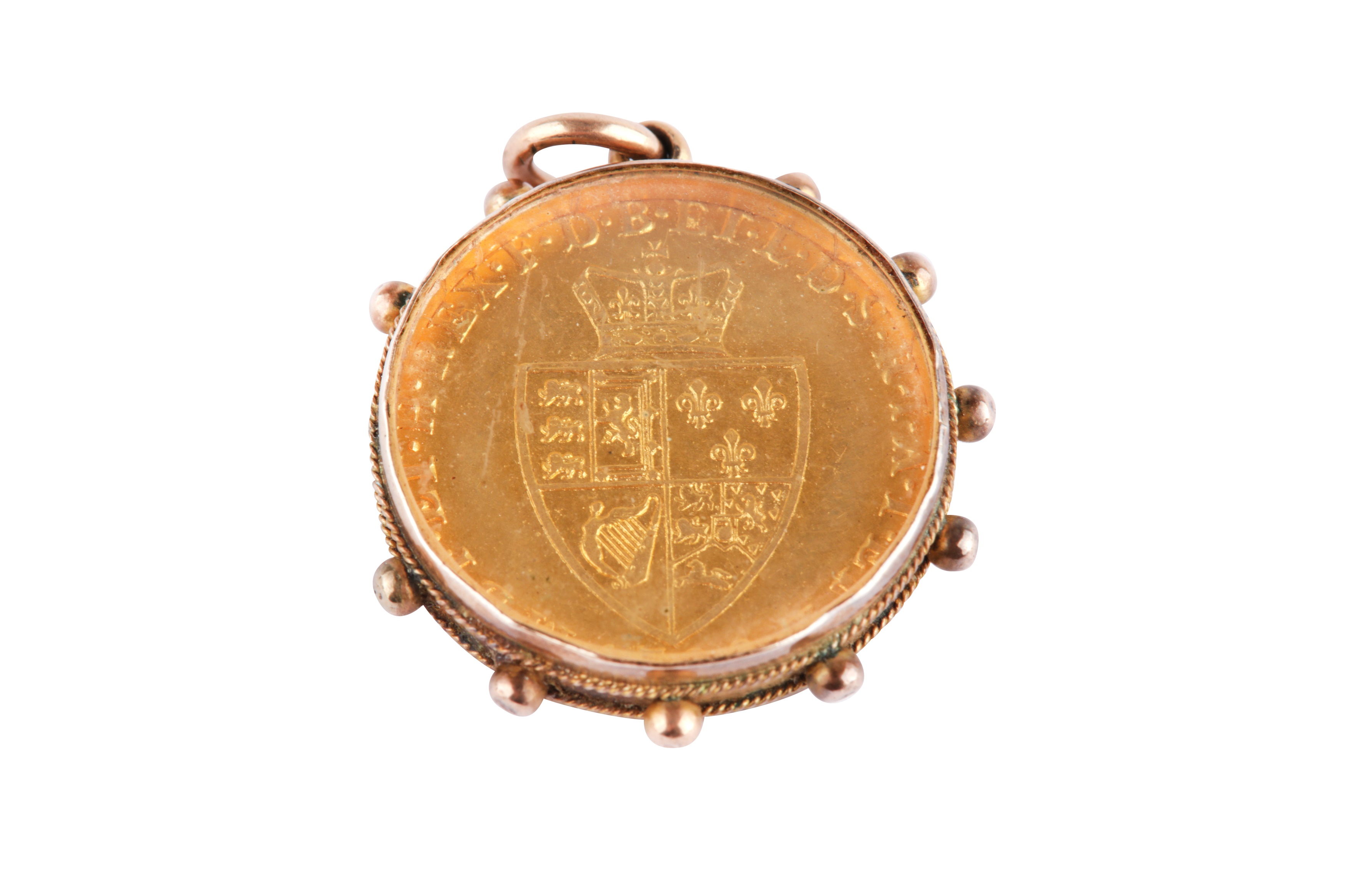 A George III full guinea pendant