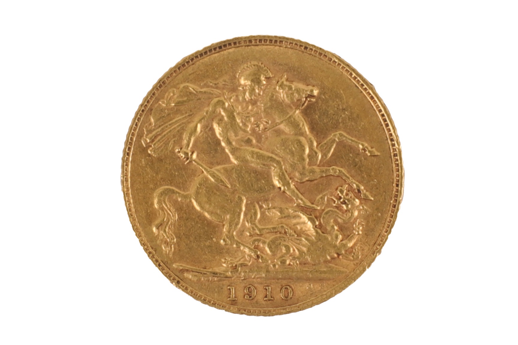 An Edward VII full sovereign dated 1910