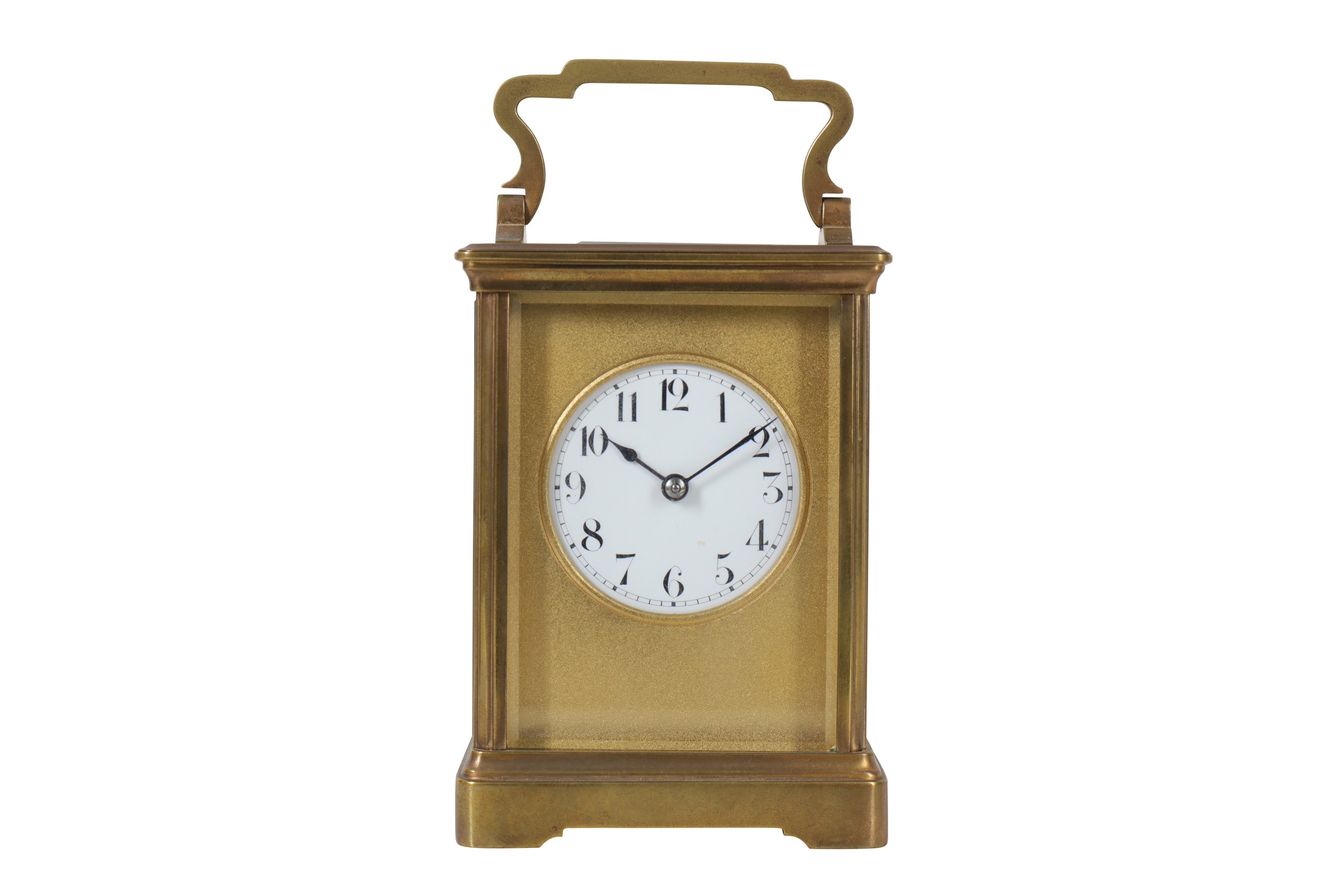 A LATE 19TH CENTURY FRENCH BRASS CARRIAGE CLOCK - Image 2 of 6