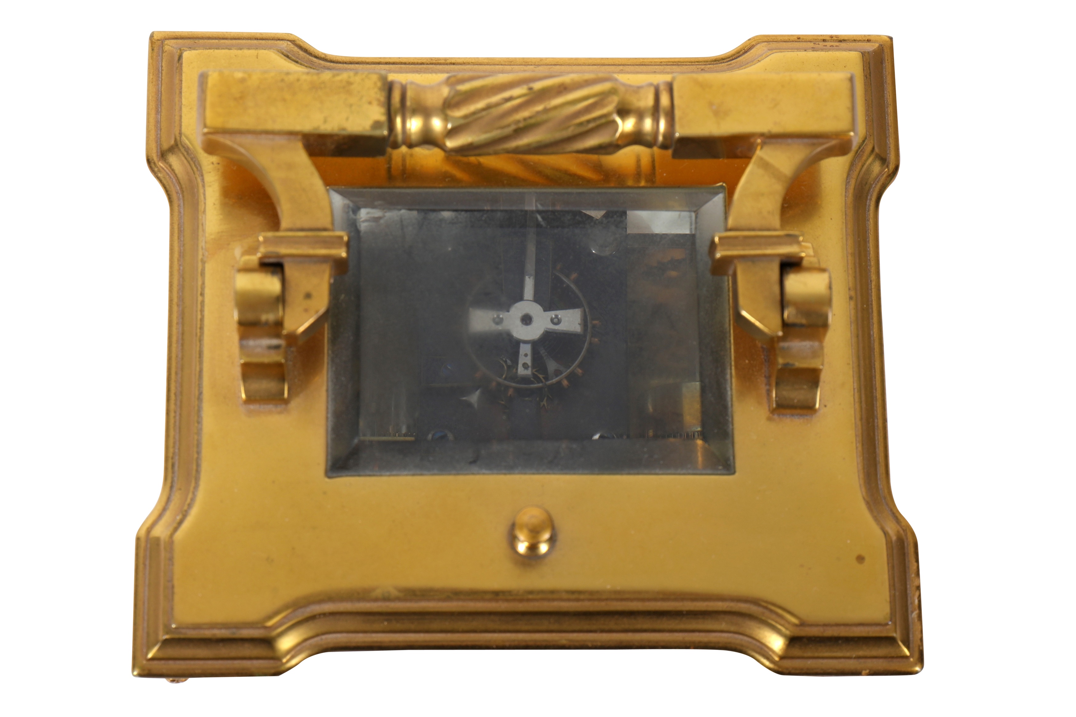 A FINE LATE 19TH CENTURY FRENCH GILT BRONZE CARRIAGE CLOCK WITH ALARM AND REPEAT - Image 5 of 5