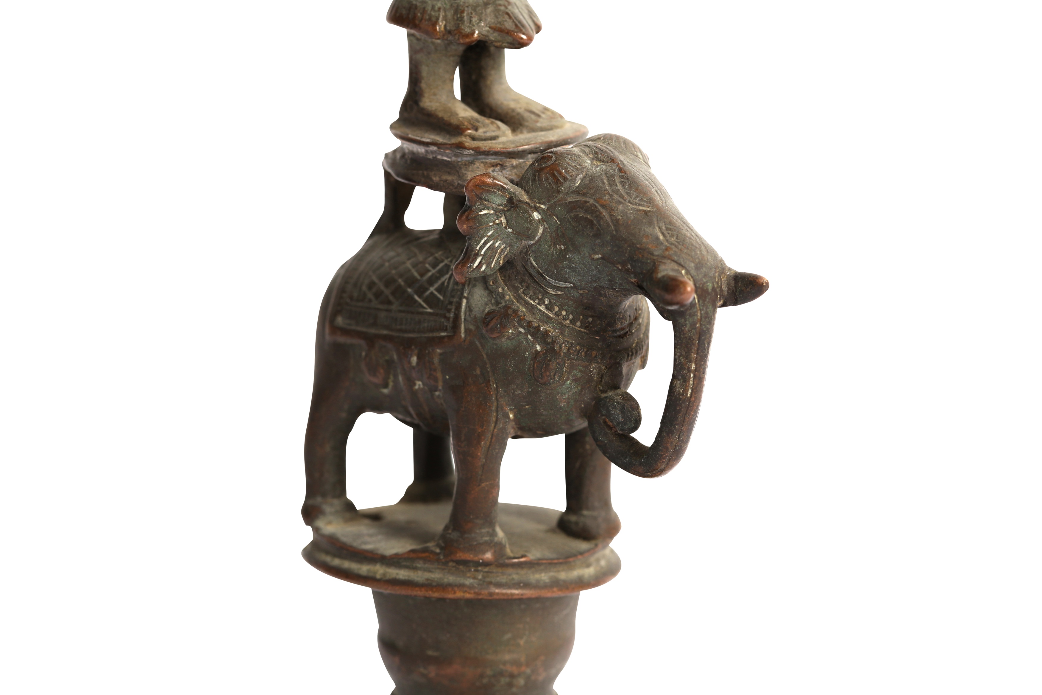 A BRONZE DIPA LAKSHMI OIL LAMP - Image 3 of 7