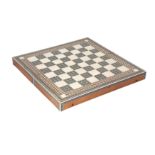 λ A PORTABLE MICRO-MOSAIC KHATAMKARI CHESS AND BACKGAMMON BOARD