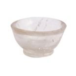 A CARVED ROCK CRYSTAL BOWL