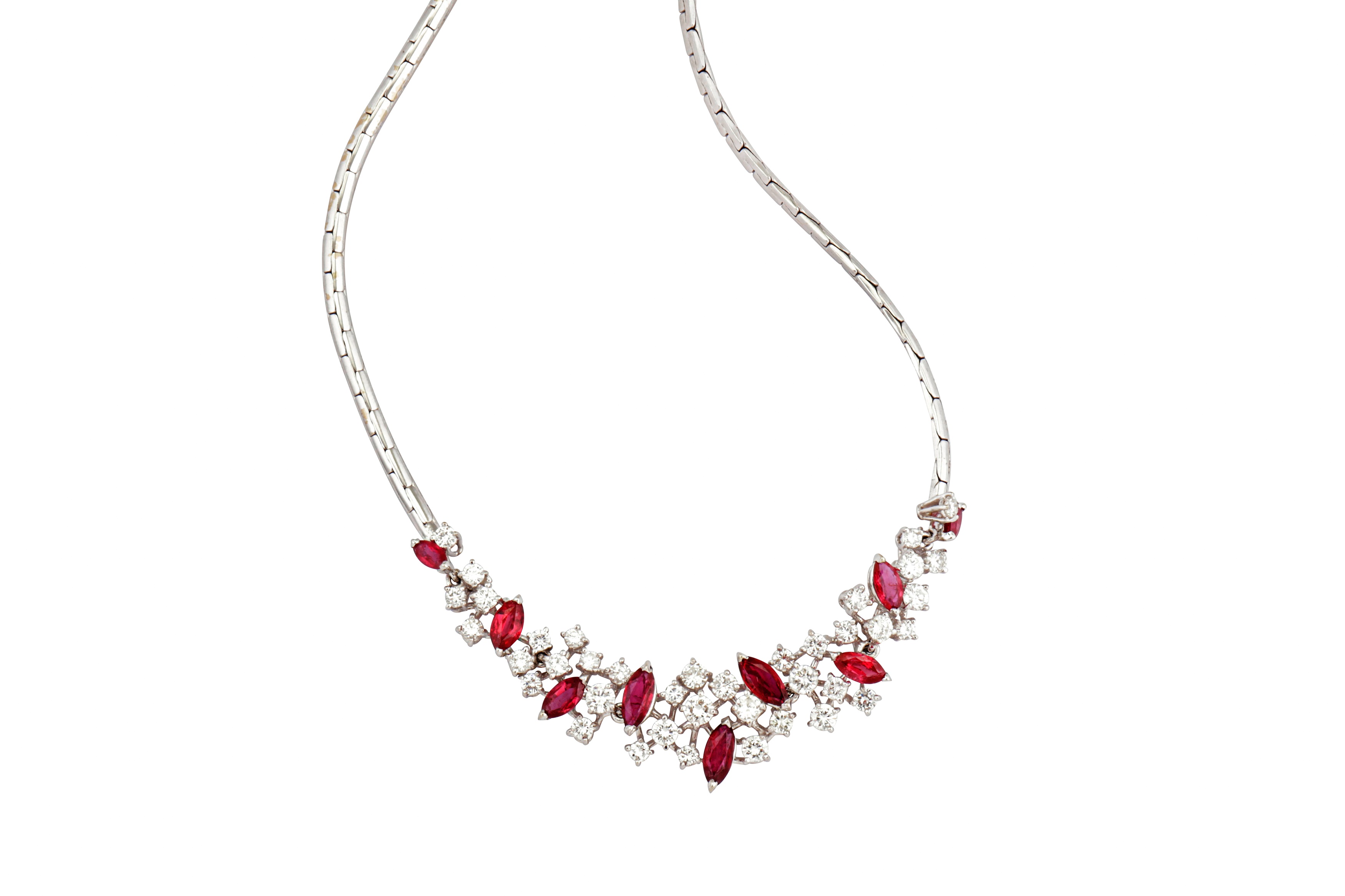 A ruby and diamond necklace - Image 2 of 3