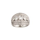 A diamond dress ring, by Mozafarian