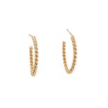 A pair of hoop earrings, by Tiffany & Co.
