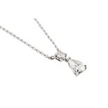 A diamond pendant necklace