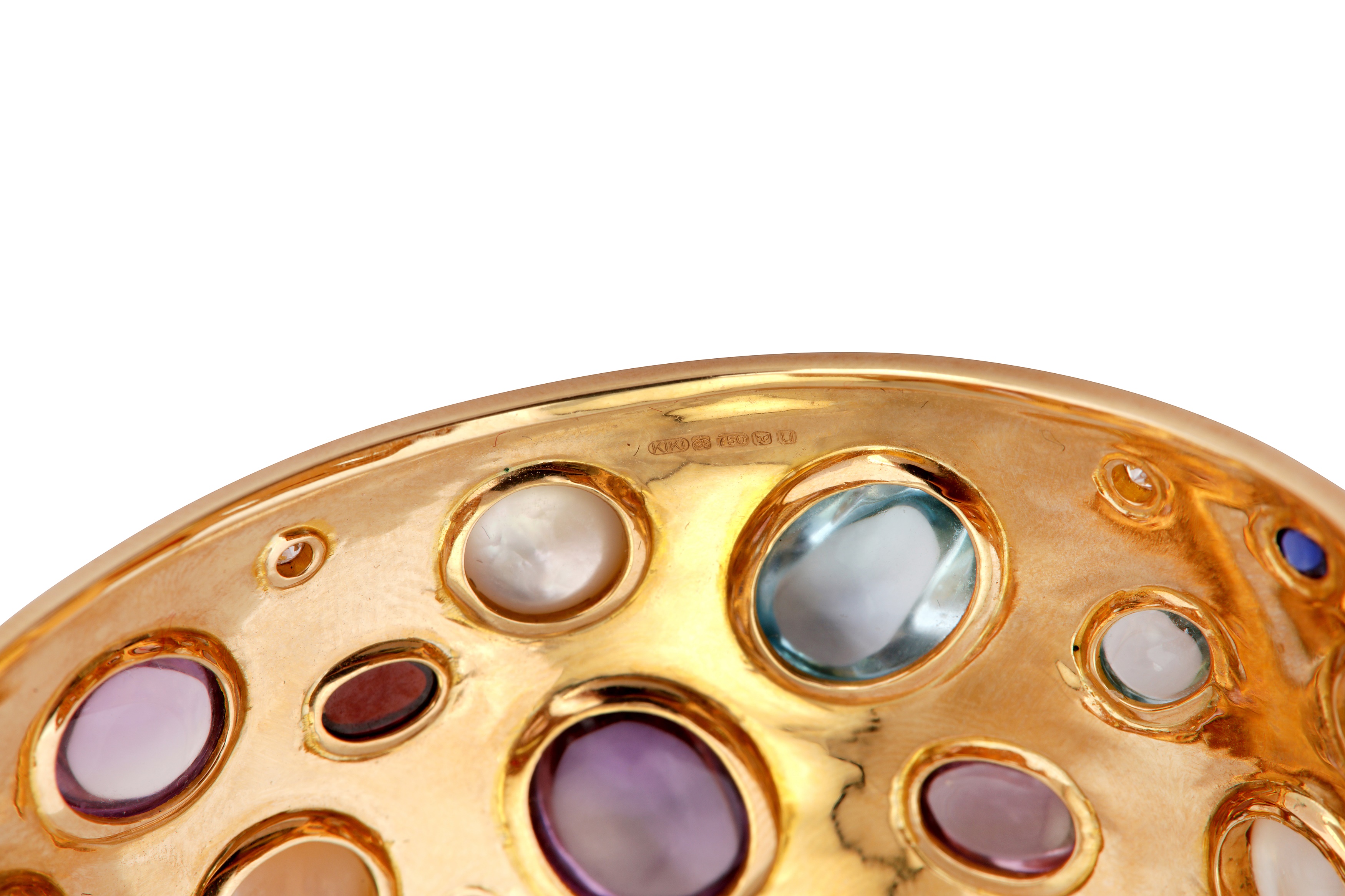 A gold and gem-set cuff, by Kiki McDonough - Image 3 of 3