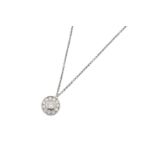A diamond pendant necklace, by Tiffany & Co.