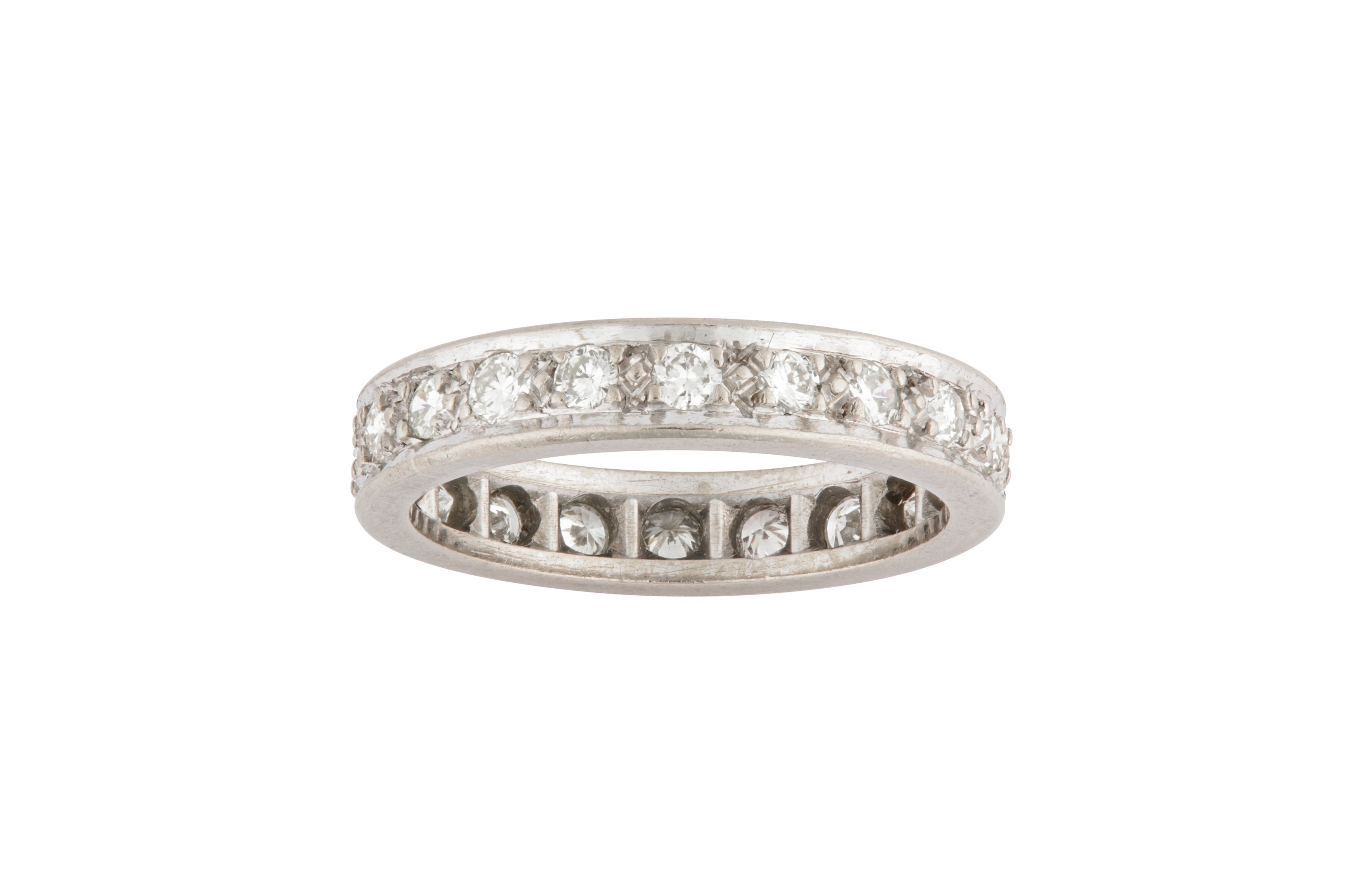 A diamond eternity ring