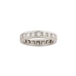 A diamond eternity ring