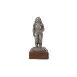 A CAST SPELTER FIGURE OF THE SPACESUIT FROM THE BRITISH TELEVISION SERIES 'THE QUARTERMASS