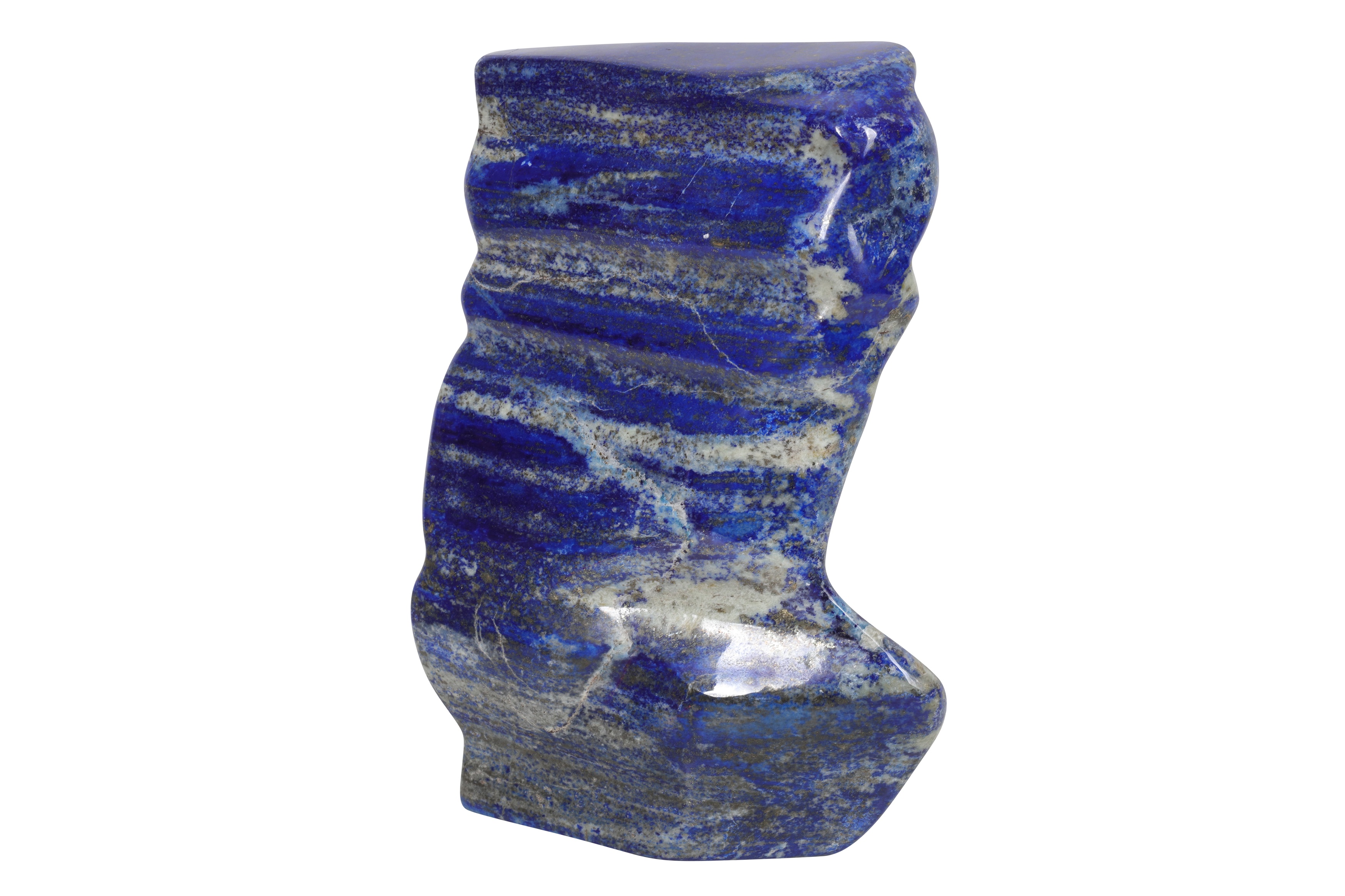 A LARGE SOLID LAPIS LAZULI FREE FORM SPECIMEN