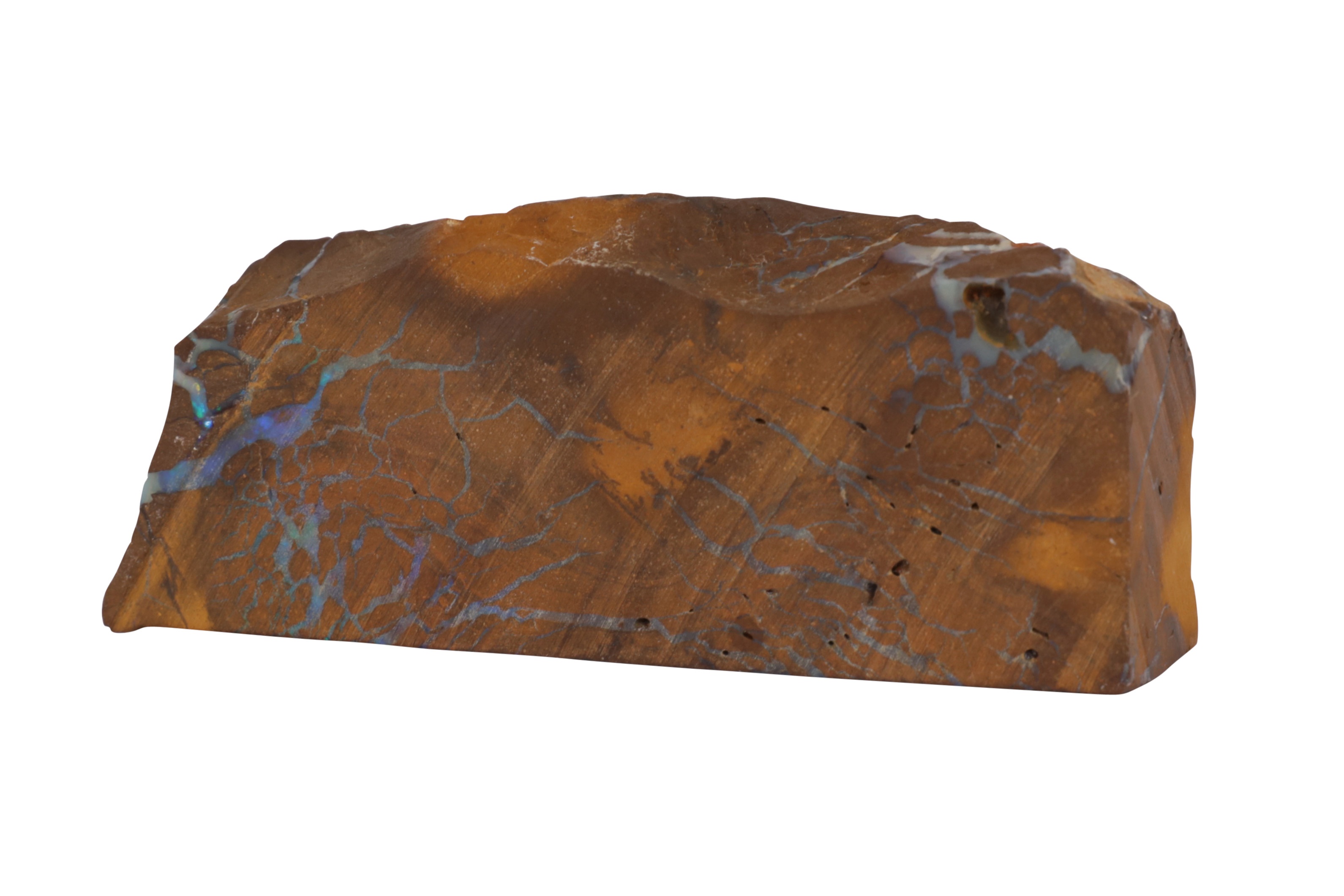 A BLACK OPAL MATRIX SPECIMEN, LIGHTENING RIDGE, AUSTRALIA