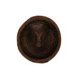 AN ANCIENT CHINESE PERIOD CARVED WOODEN 'BUFFALO' BOWL