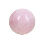 A LARGE SOLID ROSE QUARTZ SPECIMEN SPHERE