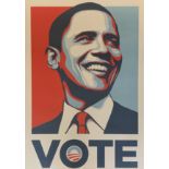 Shepard Fairey (American, b.1970) Vote