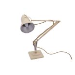 HERBERT TERRY AND SONS LTD.,ENGLAND, a cream enamelled metal anglepoise lamp,