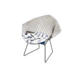 HARRY BERTOIA for KNOLL INTERNATIONAL, ITALY: a Model 421 diamond arm chair