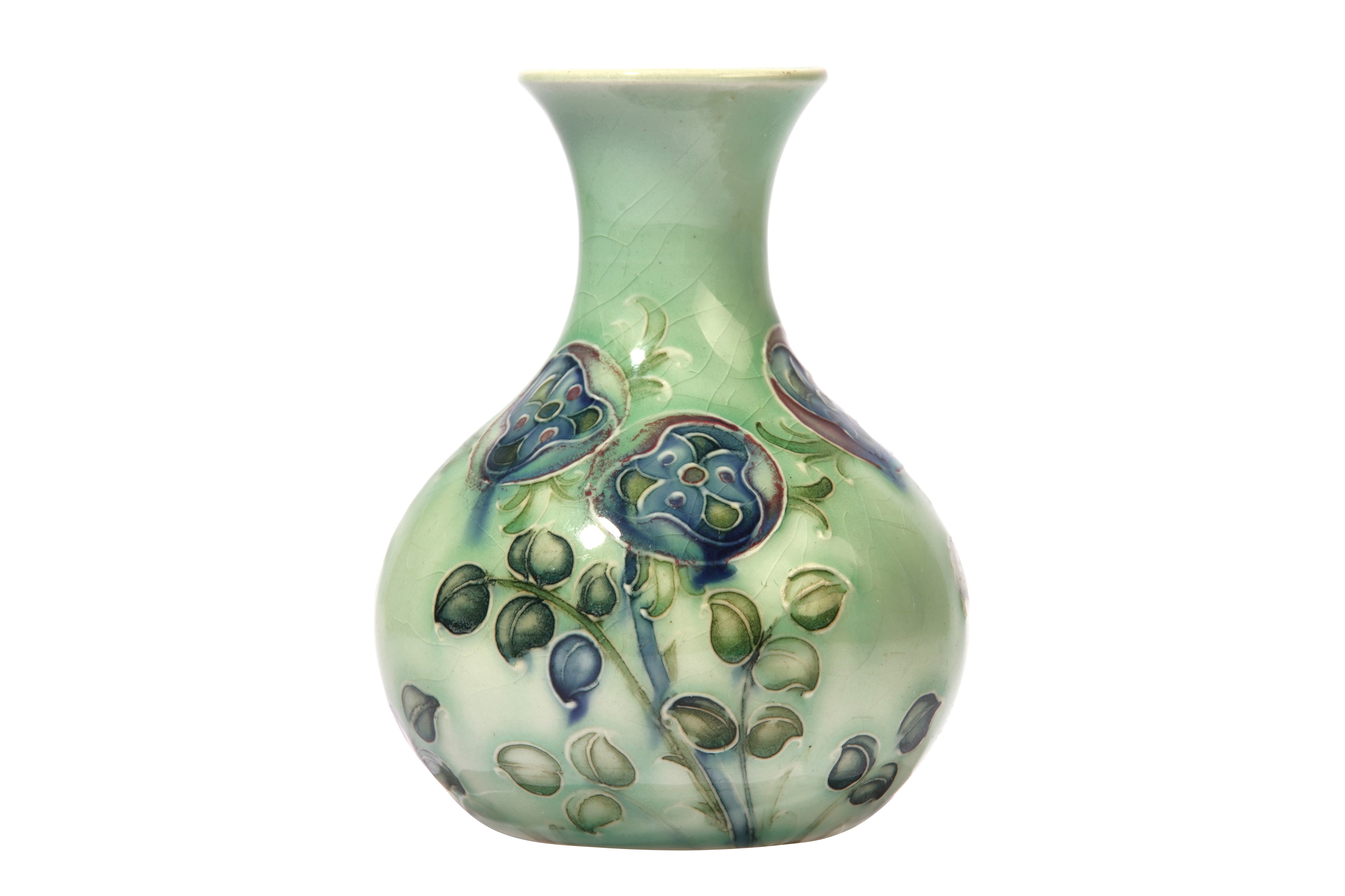 WILLIAM MOORCROFT FOR LIBERTY & CO., a Tudor Rose miniature bottle vase - Image 4 of 4