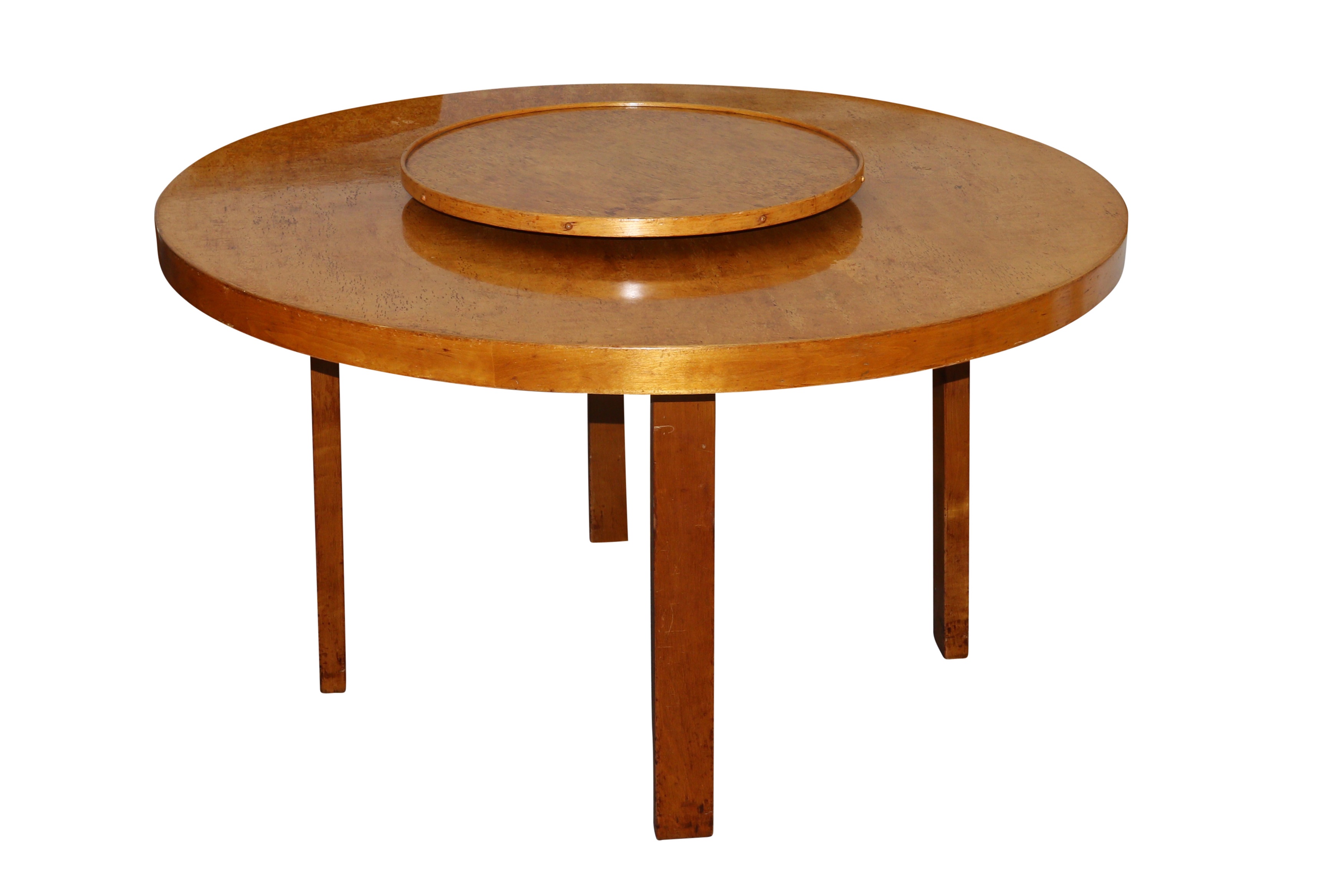 ALVAR AALTO FOR FINMAR LTD, FINLAND: Table 91 with lazy susan - Image 2 of 2