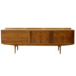 ROBERT HERITAGE for ARCHIE SHINE, BRITAIN: a stained teak 'Hamilton' sideboard,
