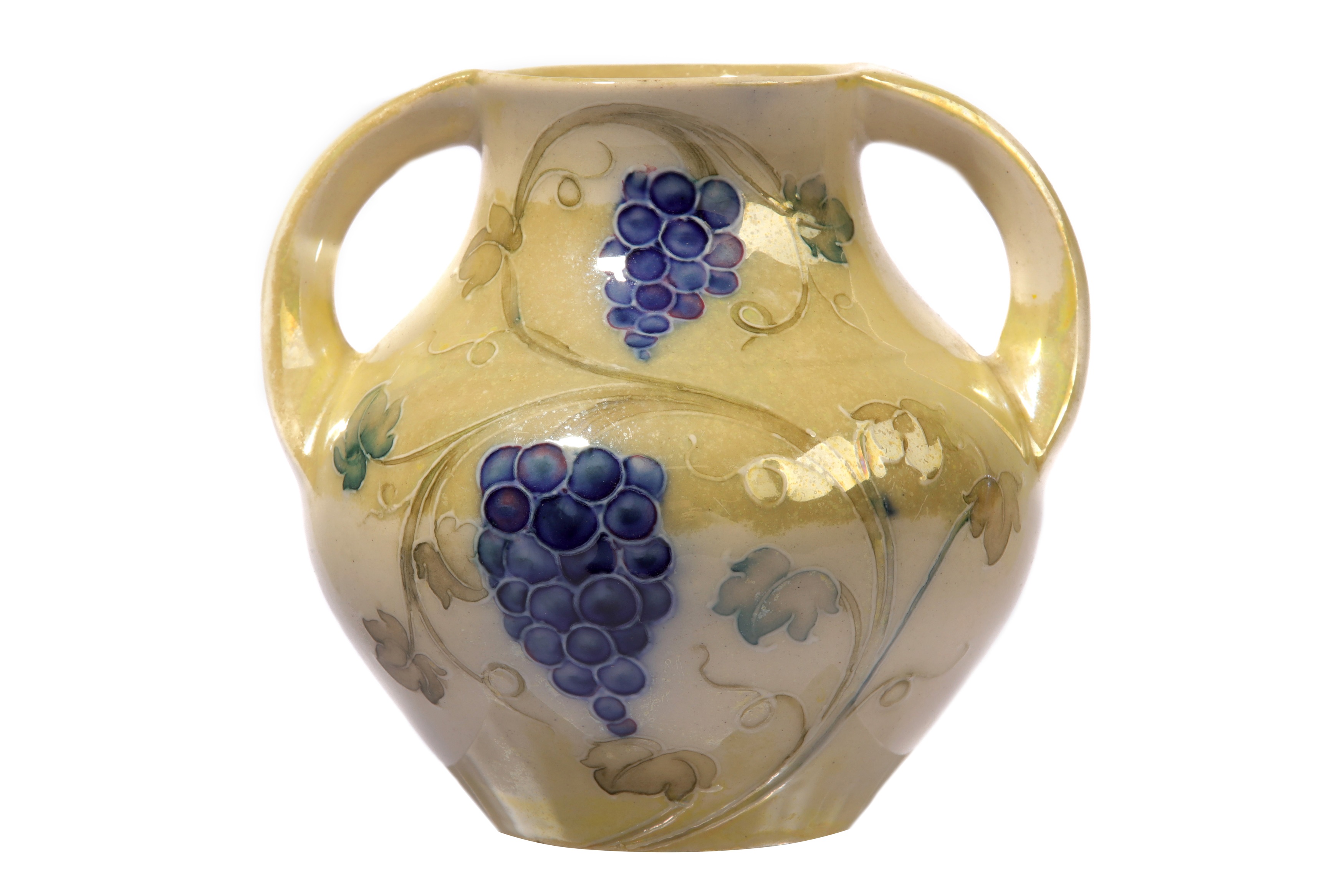 WILLIAM MOORCROFT for LIBERTY & CO: a lustre two handled vase,