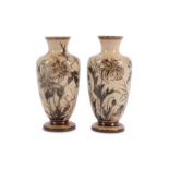 MARTIN BROTHERS - a pair of stoneware vases