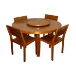 ALVAR AALTO FOR FINMAR LTD, FINLAND: Table 91 with lazy susan